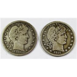 1910 & 1911 BARBER QUARTERS