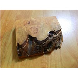 NEW HAND CRAFTED BURL TRINKET BOX WITH LID