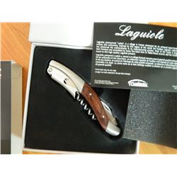 NEW LAQUIOLE CORKSCREW BY TRUDEAU - EXOTIC PAKKA WOOD - JUST IN TIME FOR CHRISTMAS AND NEW YEAR