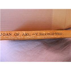 BOOK - VINTAGE - JOAN OF ARC - V SACKVILLE-WEST - 1937