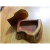 Image 2 : NEW HAND CRAFTED BURL TRINKET BOX WITH LID