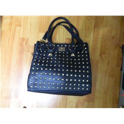 PURSE FROM ESTATE - ?LA  EXPRESS? -  BLACK STUDDED AS-IS - SEE PICTURES