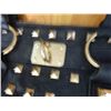 Image 2 : PURSE FROM ESTATE - ?LA  EXPRESS? -  BLACK STUDDED AS-IS - SEE PICTURES