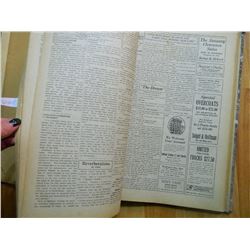 VINTAGE BOOK - 1925 SPOKANE COLLEGE ECHO - NEWSPAPERS BOUND TOGETHER - OCT 2, 1925 - JULY 1, 1926