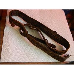 VINTAGE COOPER LEATHER BULLET BELT - CB1S - MADE IN CANADA - TIP TO TIP 40" LONG