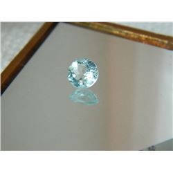 GEMSTONE - BABY BLUE TOPAZ - ROUND FACETED - 6.9 X 4.0mm