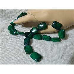 GEMSTONE BEADS - AZURITE CHRYSOCULLA 18.5 mm - 17pc