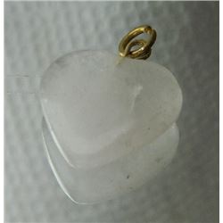 HEART AGATE PENDANT - 16mm