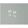 Image 2 : GEMSTONE - WHITE TOPAZ - ROUND FACETED - 2 TTL - AVERAGE 2.5mm DIAM