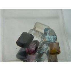 GEMSTONES - BAG OF ASSORTED FACETTED GEMSTONES