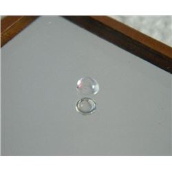 GEMSTONE - WHITE TOPAZ - ROUND CABACHON - 3.1 X 1.8mm