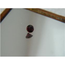 GEMSTONE - GARNET - ROUND FACETED - 4.0 X 3.0mm