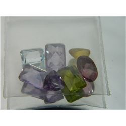 GEMSTONES - BAG OF ASSORTED FACETTED GEMSTONES