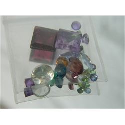 GEMSTONES - BAG OF ASSORTED FACETTED GEMSTONES