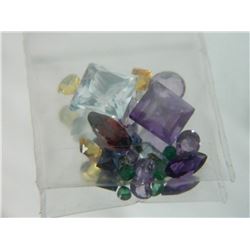 GEMSTONES - BAG OF ASSORTED FACETTED GEMSTONES
