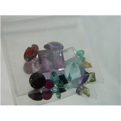GEMSTONES - BAG OF ASSORTED FACETTED GEMSTONES