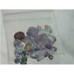 GEMSTONES - BAG OF ASSORTED FACETTED GEMSTONES