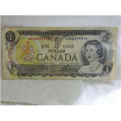 PAPER NOTE - CANADA - $1 - 1973
