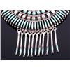 Image 3 : Navajo Sterling Petit Point Turquoise Brooch