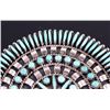 Image 5 : Navajo Sterling Petit Point Turquoise Brooch