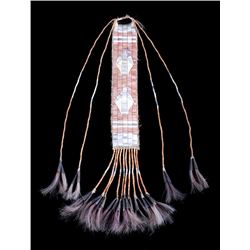 Sioux Fully Quilled Hair Drop 19th Century