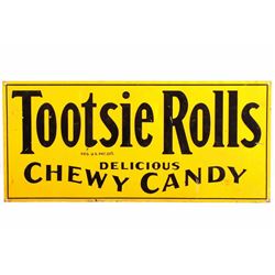 Original Tootsie Rolls Advertising Sign 1920-1930