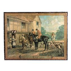 Original E&B Beer & Ale Advertising Sign