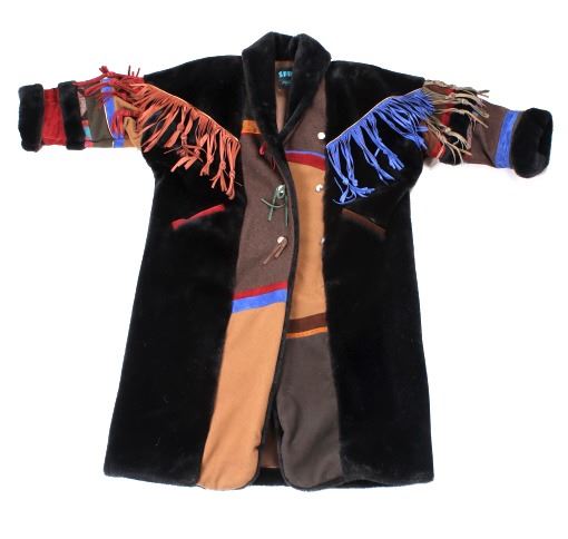 Western Buffalo Robe Full Length Coat