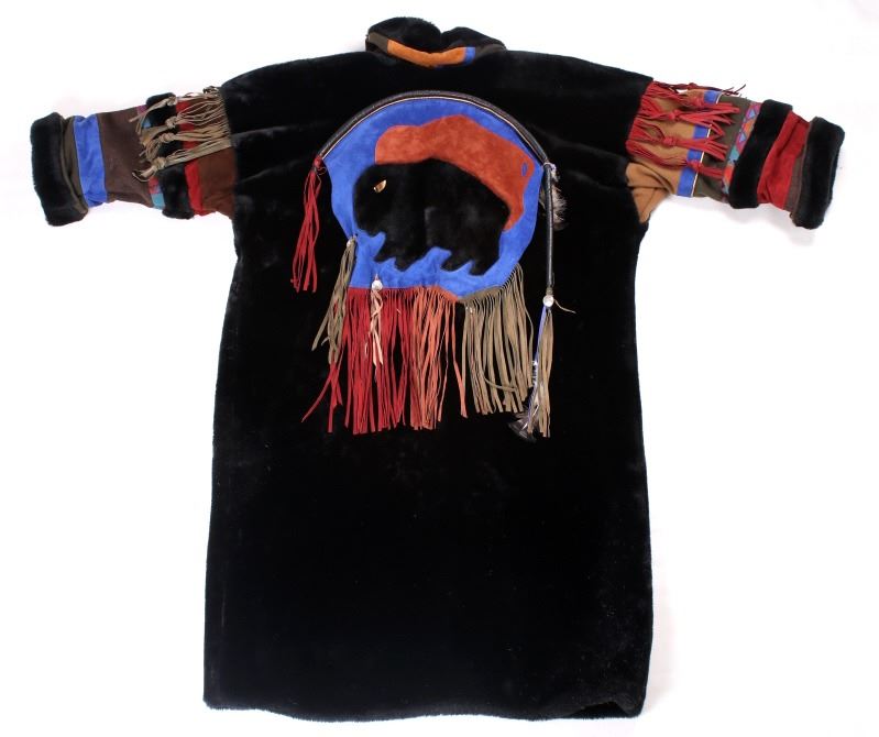 Western Buffalo Robe Full Length Coat