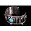 Image 4 : Navajo Sleeping Beauty Silver Bracelet - Signed