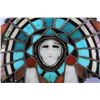 Image 3 : Zuni Mosaic Inlay Chief's Head Bolo Tie