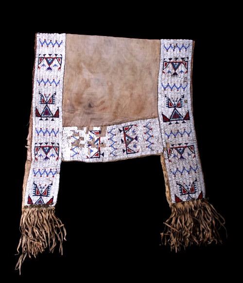 Sioux Fully Beaded Saddle Blanket c. 18501880