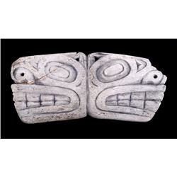 Tlingit Soul Catcher Bone Amulet 19th Century RARE