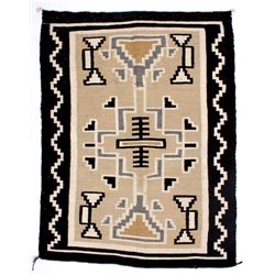 Navajo Two Grey Hills Rug Circa. 1945