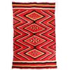 Image 1 : Early Navajo Eye Dazzler Pattern Wool Rug c. 1900