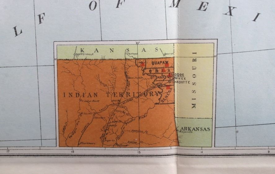 Original 1895 Indian Reservation Map