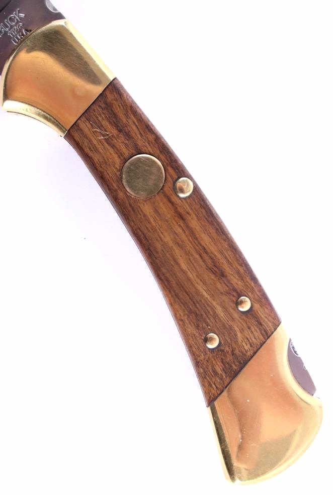 Buck 112 Custom Switchblade Knife w/ Scabbard