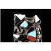Image 8 : Pair of Zuni Multistone Rainbow Dancer Rings