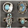 Image 2 : 12 Sterling Silver Rings, Some Native American