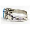 Image 2 : Navajo Sterling Turquoise Bracelet by M. Spencer