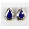 Image 1 : Sterling Holloware Lapis Earrings