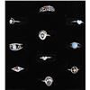 Image 1 : 10 Native American Sterling Silver Rings