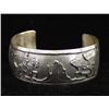 Image 1 : Navajo Sterling Storyteller Bracelet, Tom Willeto