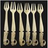 Image 2 : 6 Asian Carved Bone Forks