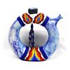 Image 1 : Beaded Ceramic Decanter by Kathy Kills Thunder