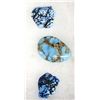 Image 1 : 3 Turquoise Cabochons