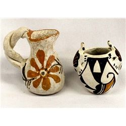 2 Pieces of Small Native American Acoma Pottery