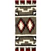 Image 2 : Large Navajo Storm Pattern Wool Textile Rug