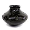 Image 1 : Mata Ortiz Matte on Black Pottery Jar, Villalpando