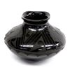 Image 2 : Mata Ortiz Matte on Black Pottery Jar, Villalpando